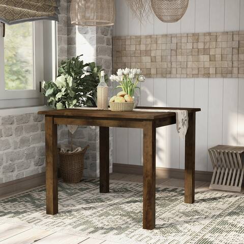 Carbon Loft Bourdain Rustic 43-inch Square Wood Counter Height Table