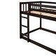 preview thumbnail 49 of 48, Floor Bunk Bed with Movable Storage Cabinet, Include 4 Storage Drawers and 3 Shelves, Solid Wood Bunkbeds Frame for Kids Teens