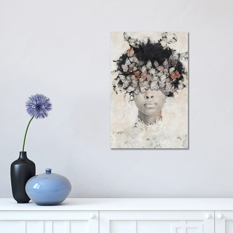 iCanvas "Beauty And Butterflies" by Underdott Art Canvas Print - 18x12x1.5