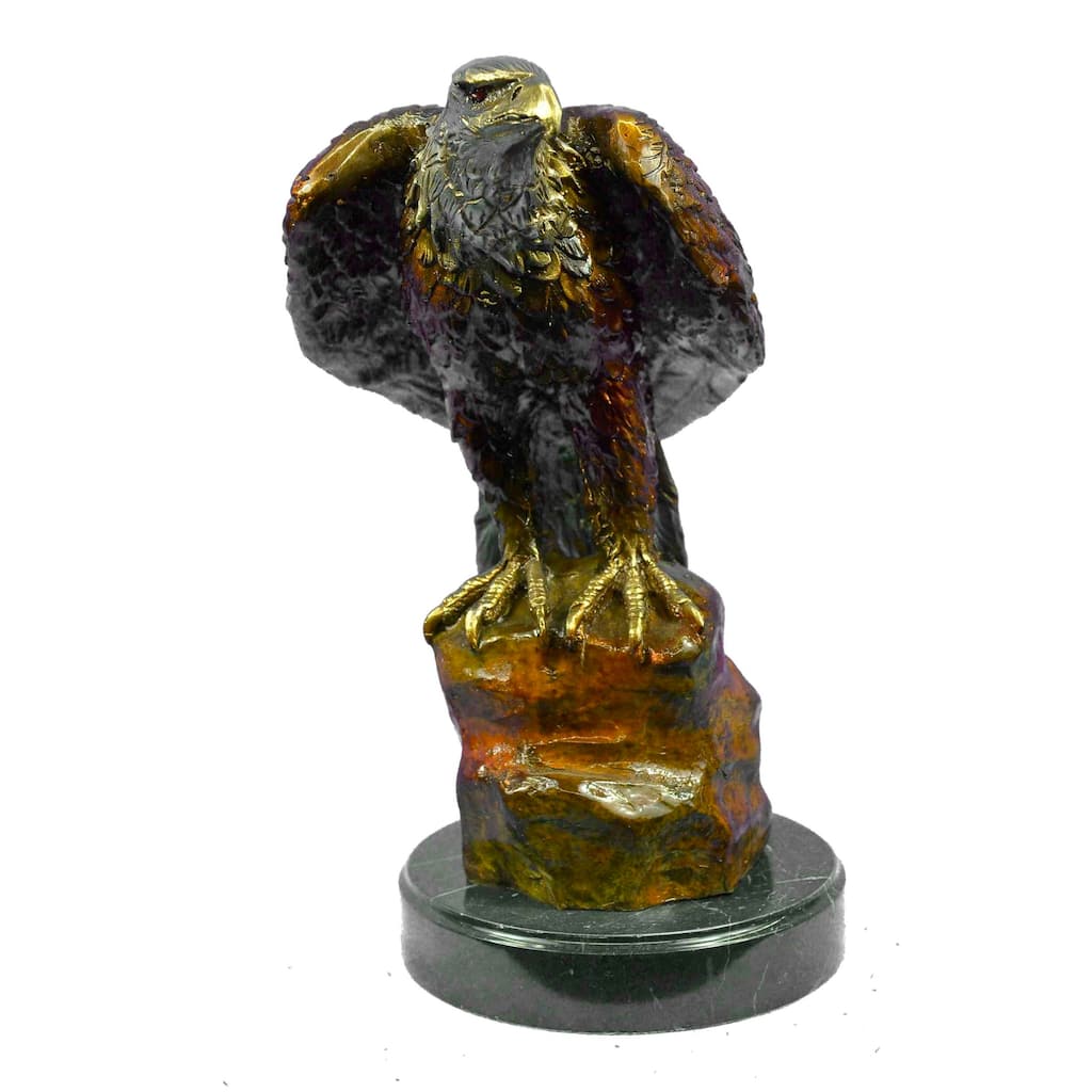 Bald Eagle Bronze Sculpture,Finest European Casting Statue Home Decor Sale