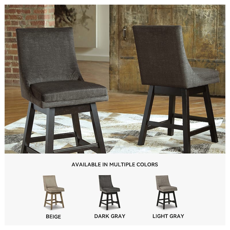 Tallenger Upholstered Swivel Stool (Set of 2)