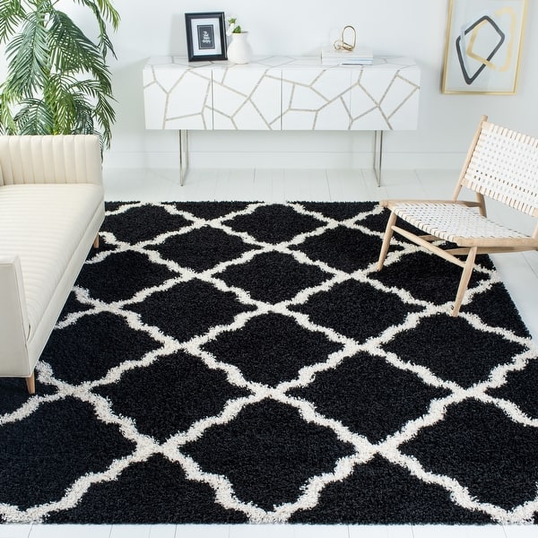 slide 2 of 164, SAFAVIEH Dallas Shag Giusy Trellis 1.5-inch Thick Rug