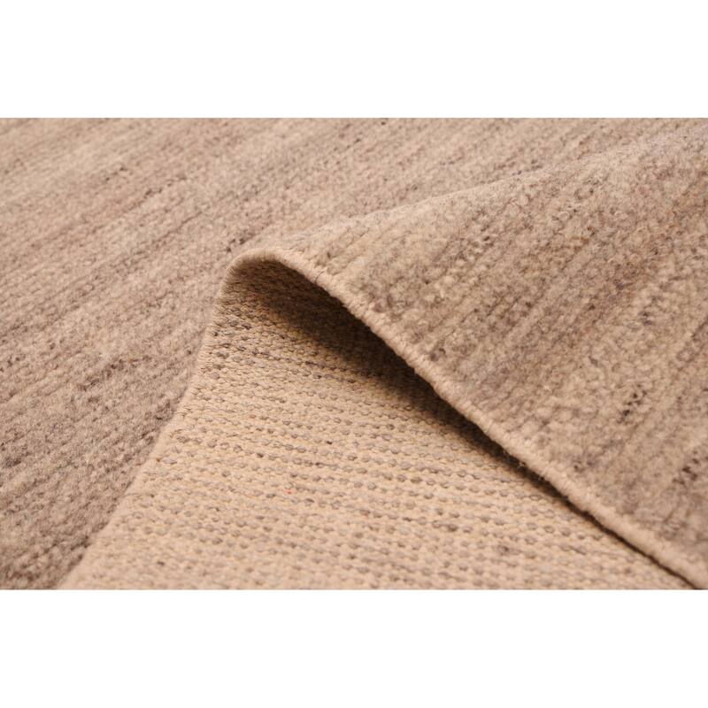 ECARPETGALLERY Hand-knotted Loreto Grey Wool Rug - 5'4 x 7'5