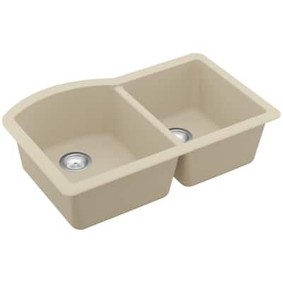 Karran USA QU-610 Quartz QU 32" Undermount Double Basin Quartz