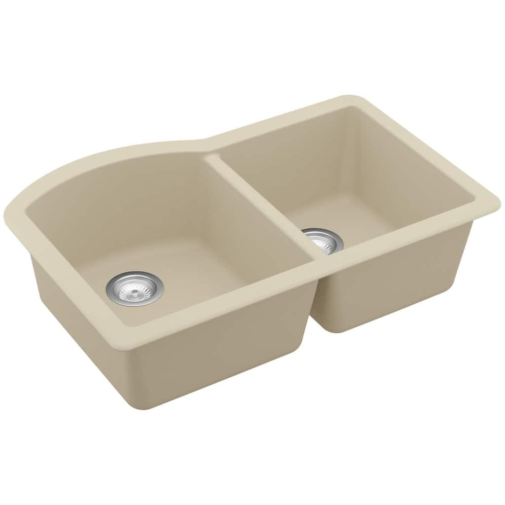 Karran USA QU-610 Quartz QU 32" Undermount Double Basin Quartz