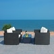preview thumbnail 52 of 52, SAFAVIEH Outdoor Patio Furniture Machie 4-Piece Conversation Set