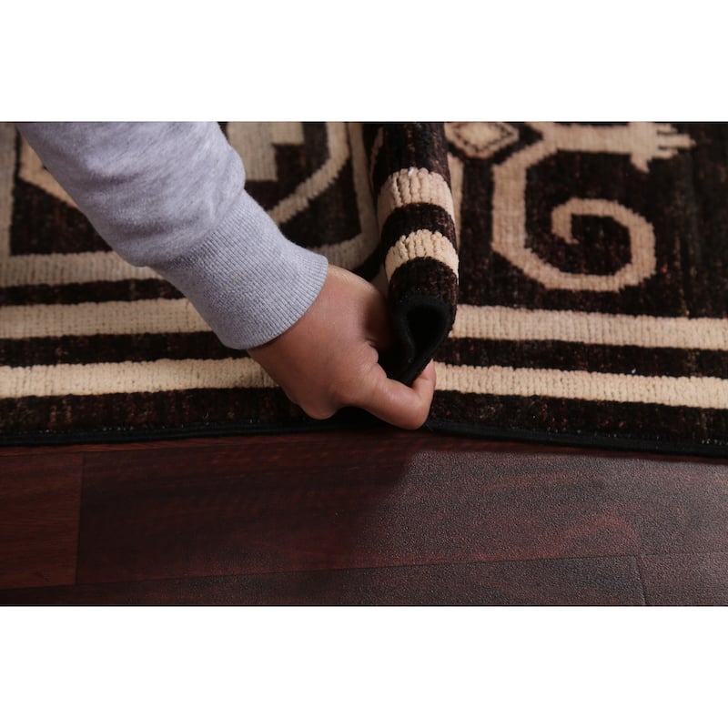Vegetable Dye Gabbeh Kashkoli Wool Area Rug Hand-knotted Office Carpet - 5'7" x 7'9"
