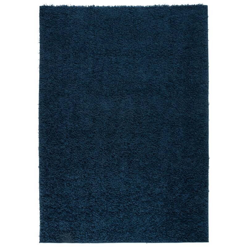 World Rug Gallery Contemporary Solid Cozy Plush Shag Area Rug