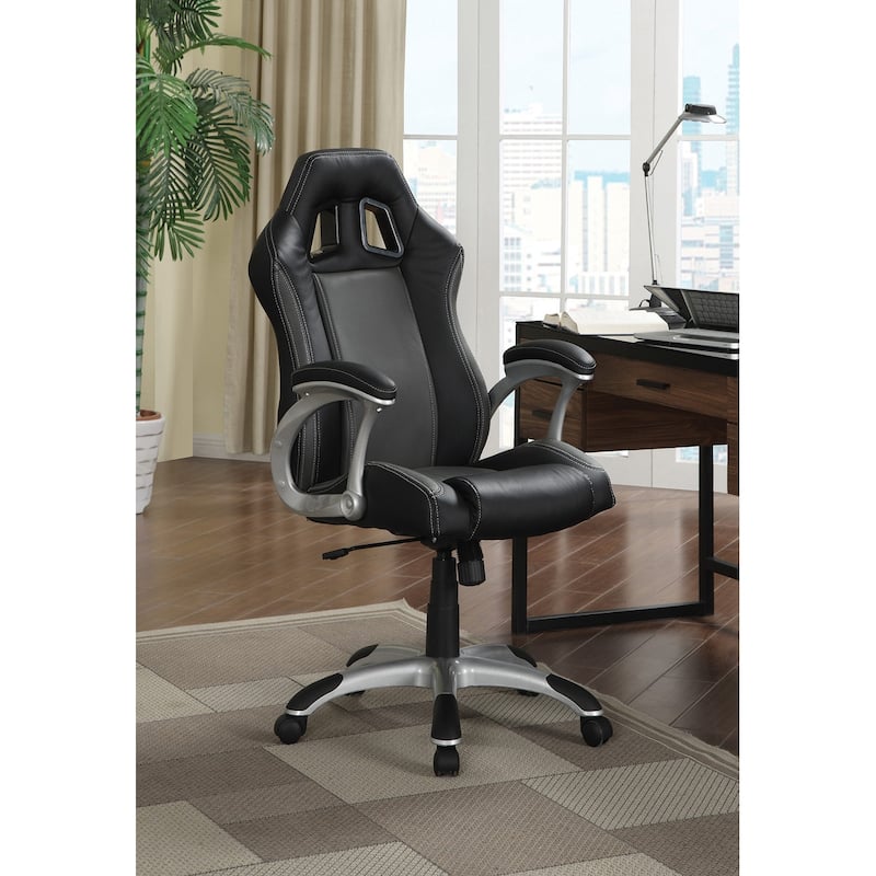 Adjustable Height Office Chair With Air Ventilation in Black