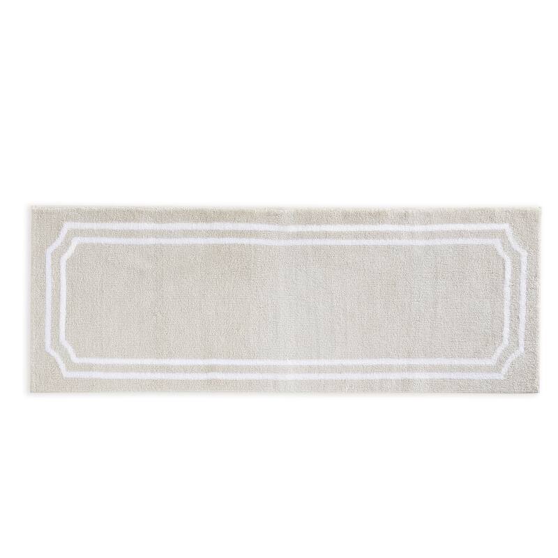 Martha Stewart Skylands Border Bath Rug - Overstock - 44133099