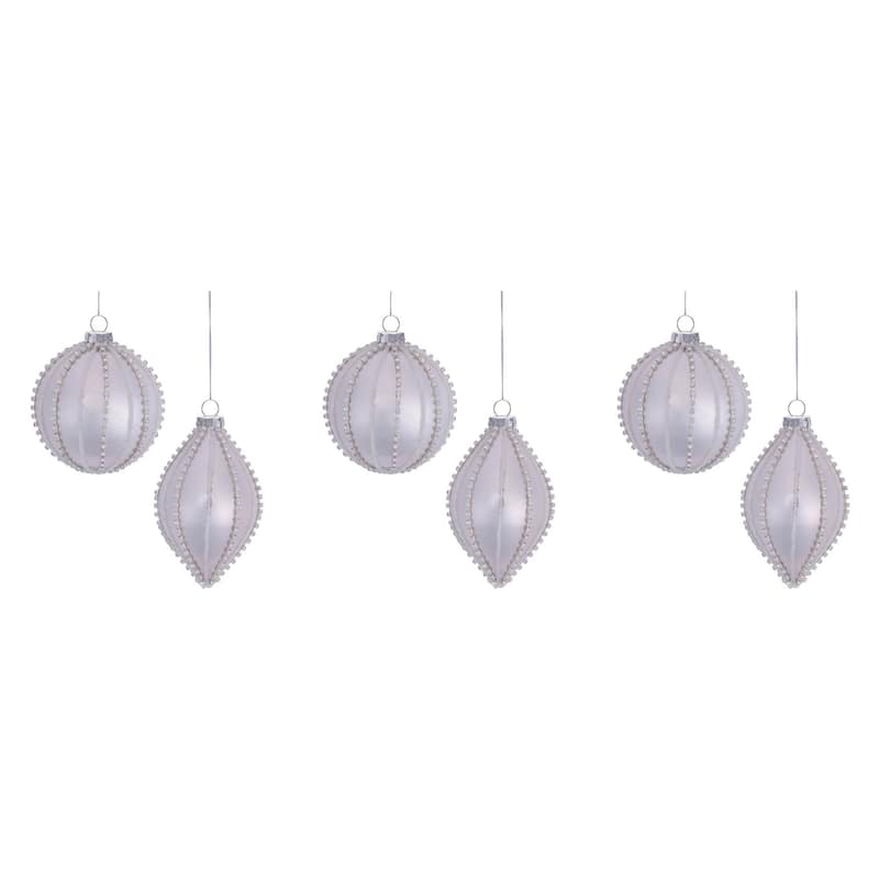 Glass Ball Ornaments (Set of 6)