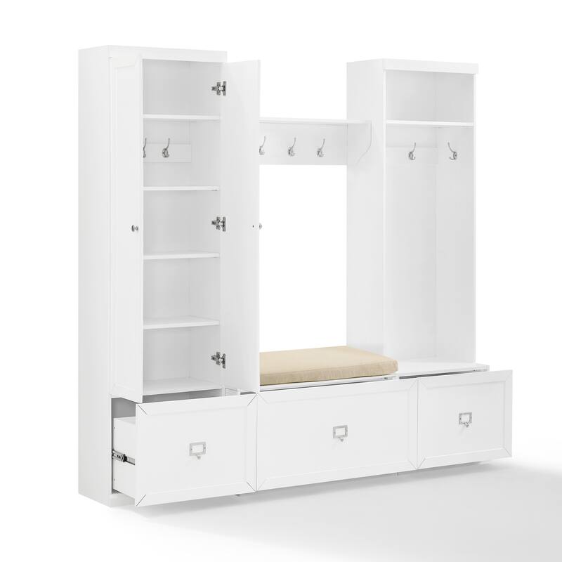Crosley Harper 4Pc Entryway Set - 77"W x 16.5"D x 74"H