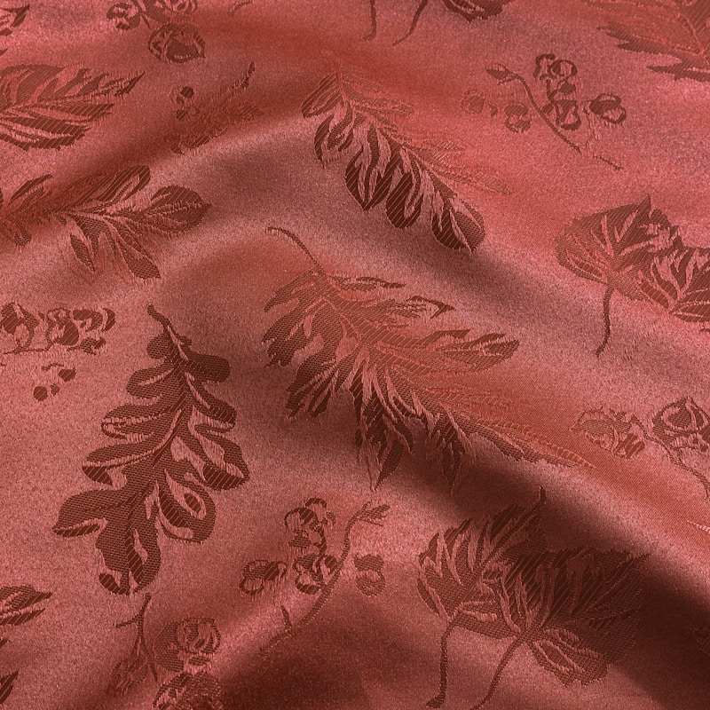 Elegant Woven Leaves Jacquard Damask Tablecloth