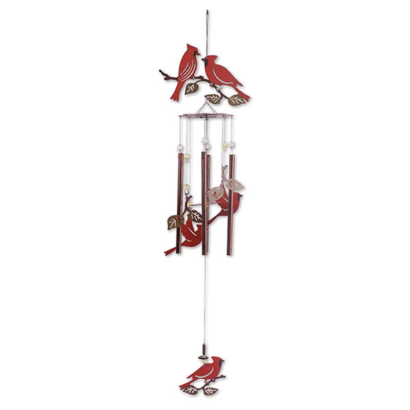 Cardinals Nesting Wind Chime, 36"