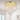 Gold Flush Mount Chandelier 3-Light Crystal Ceiling Light Fixture