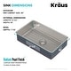 preview thumbnail 86 of 87, KRAUS Dex Stainless Steel Single Bowl Undermount Kitchen Bar Sink