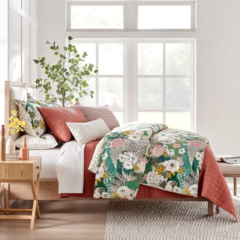 Mills Waffle Adobe Full/Queen Quilt Set - Levtex Home