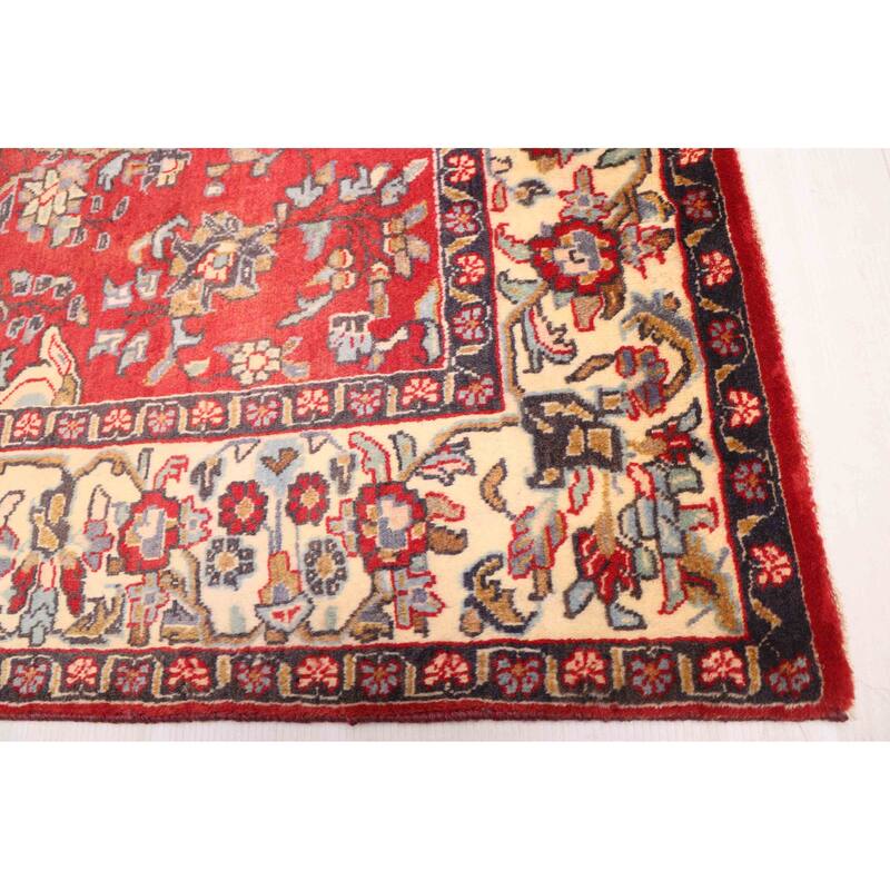 ECARPETGALLERY Hand-knotted Andelz Red Wool Rug - 4'7 x 7'0