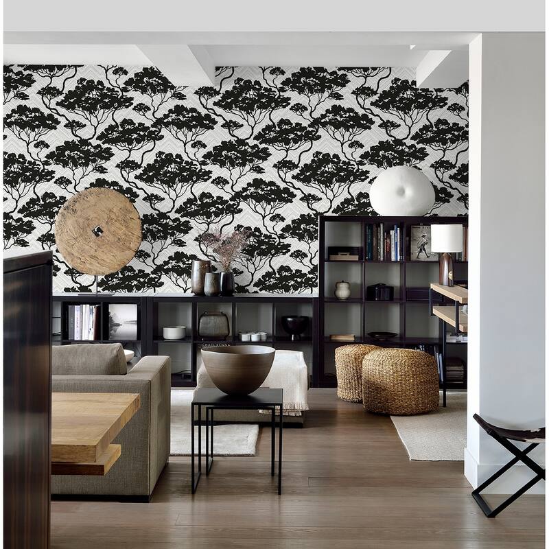 Seabrook Designs Nara Stringcloth Unpasted Wallpaper