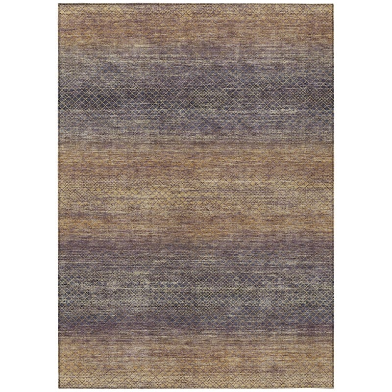 HomeRoots Geometric Transitional Rectangle Outdoor Rug