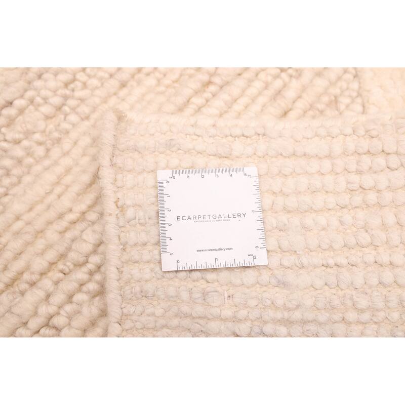 ECARPETGALLERY Hand-knotted Looma Beige Wool Rug - 8'2 x 10'0