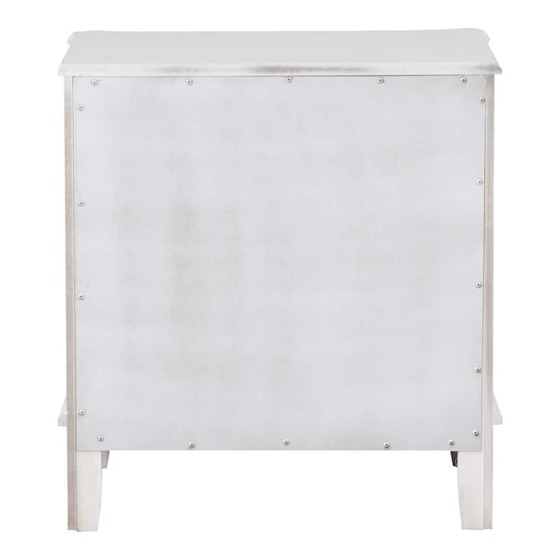 Furniture of America Lindsey Traditional White Wood 2-Drawer Nightstand
