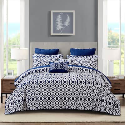 Serenta Montgomery Printed Microfiber 7-piece Quilt Set