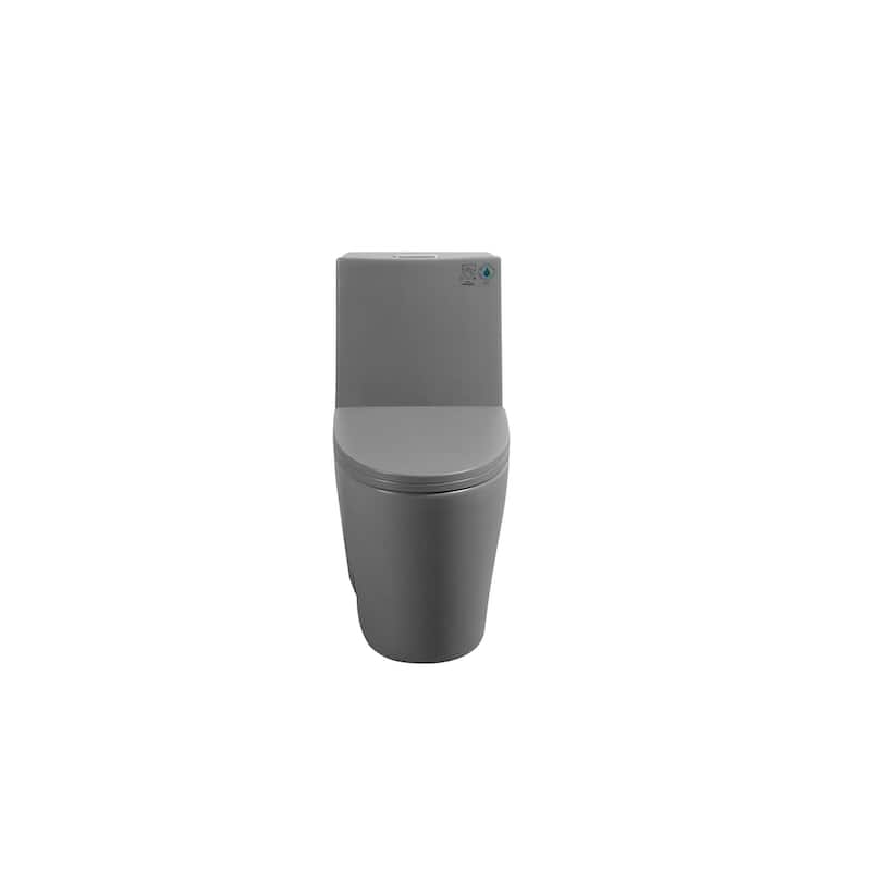 Light Grey One-Piece Toilet