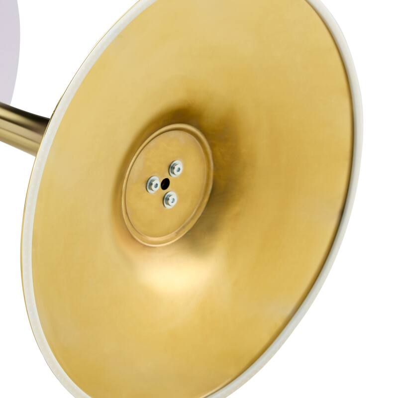 Round Thickened Table Top Coffee Table, Metal Pedestal Side Table Modern Bistro Table