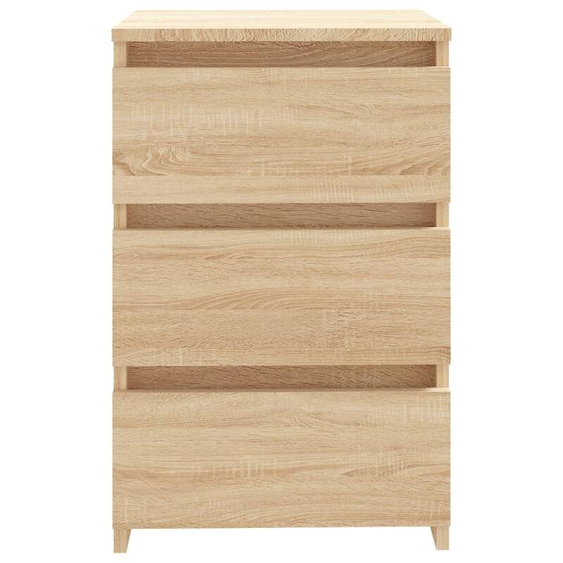 vidaXL Bed Cabinet Set of 2 Engineered Wood