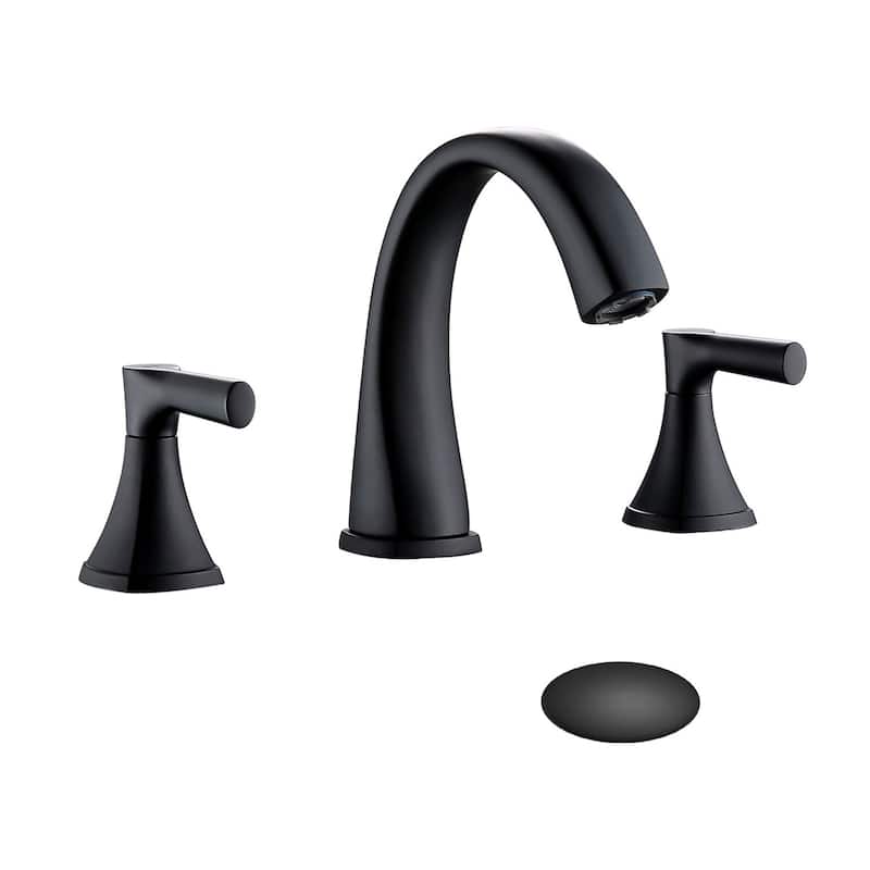 BATHLET Widespread Bathroom Sink Faucet with Drain Assembly