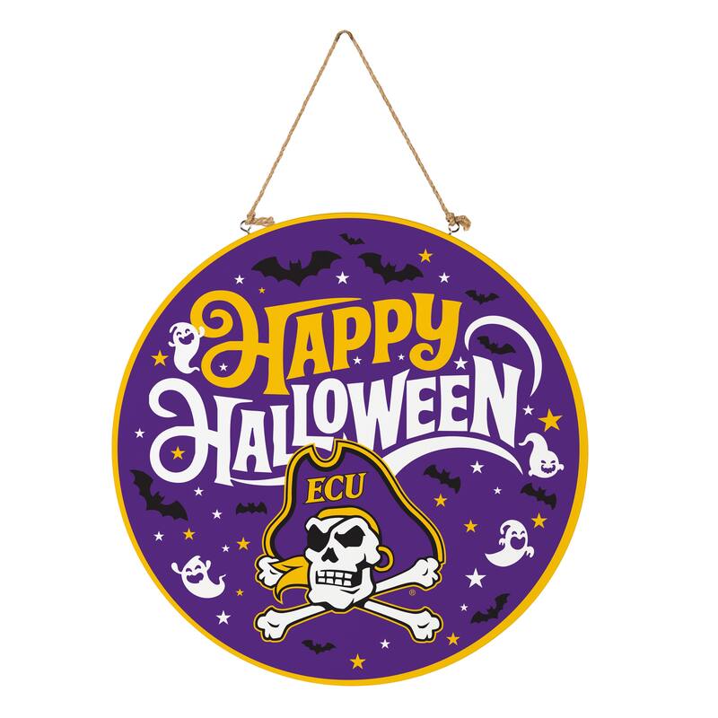 East Carolina University 18" x 18" Halloween Door Décor Wall Sign