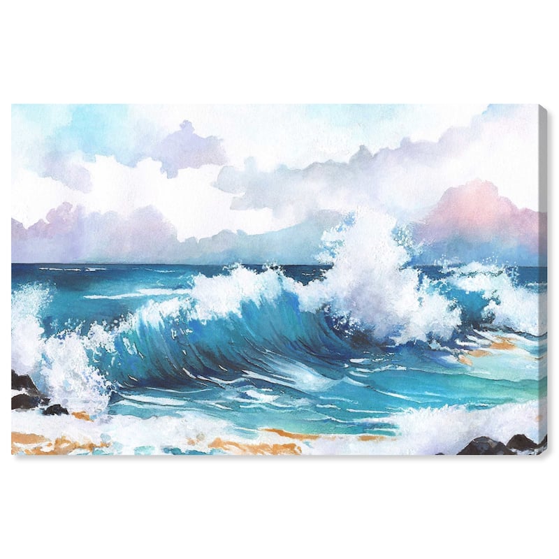 Wynwood Studio Canvas Nautical and Coastal Ocean Day - Doll Memories Blue and Teal Nautical & Coastal Wall Art Canvas Print