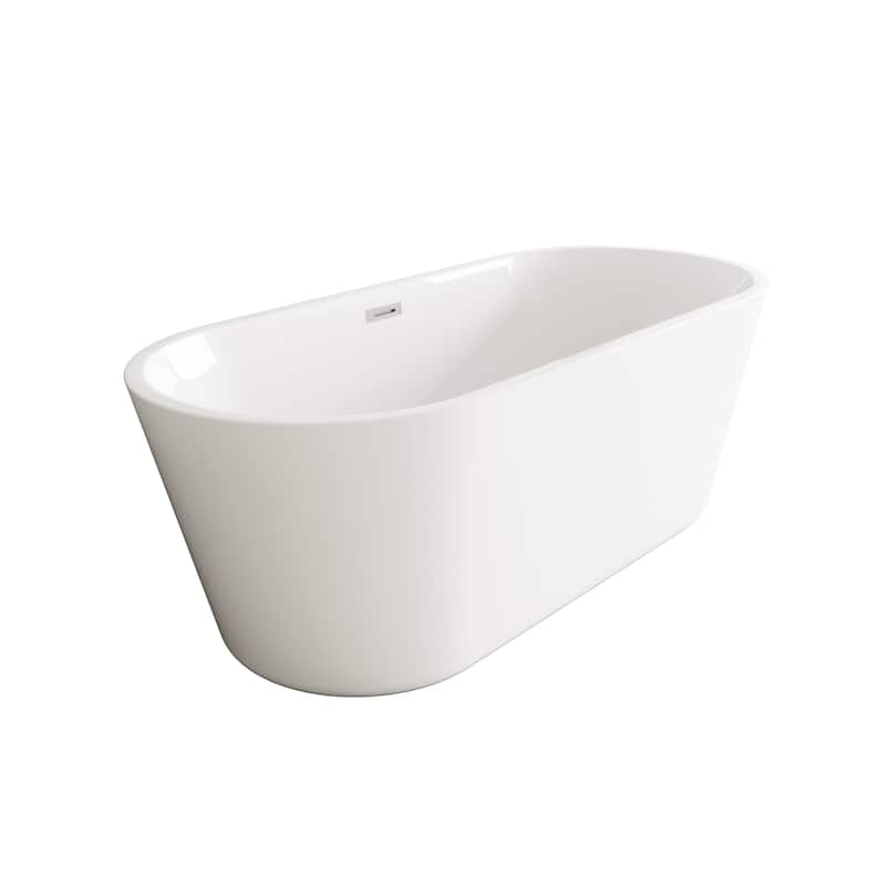 Odell Soaking Bathtub in Glossy White