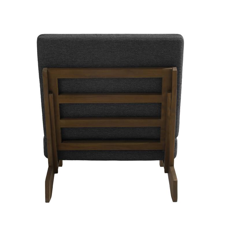 Teak Outdoor Armless Lounge Chair Set Loveseat with Cushions