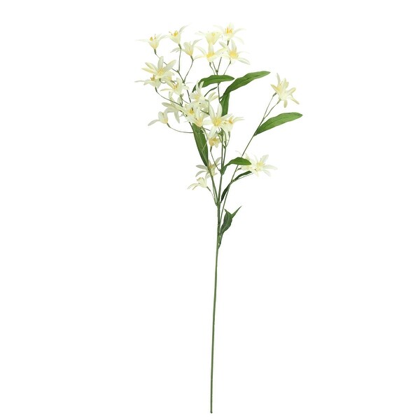 28.5” Elegant Ivory White Artificial Wild Lily Decorative Spray - N/A