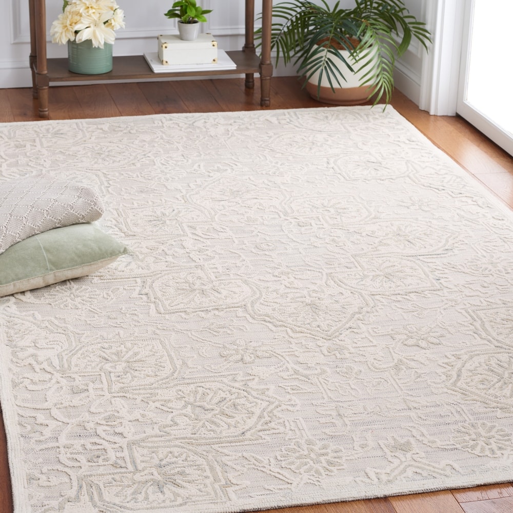 SAFAVIEH Handmade Trace Katina Floral Wool Rug