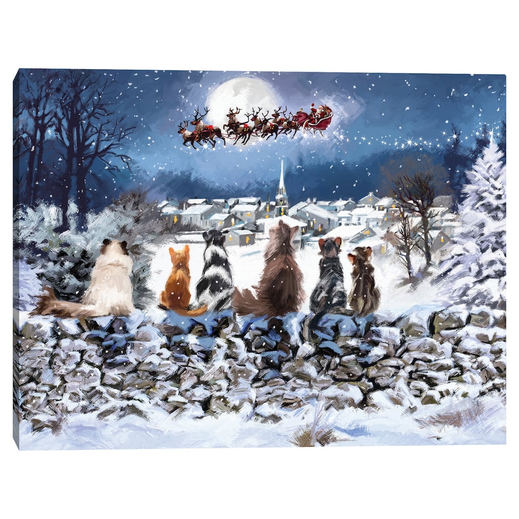 Christmas Cats by The Macneil Studio Canvas Art Print