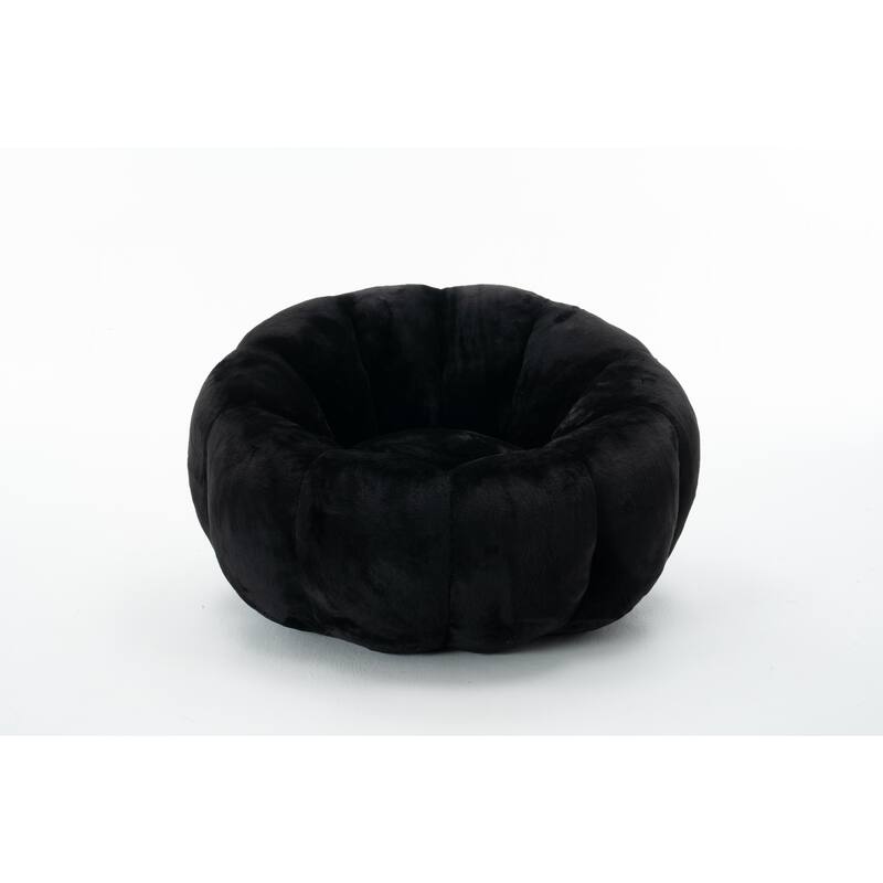 GDFStudio - Faux Fur Floral-Shaped Ultra-Soft Bean Bag Chair