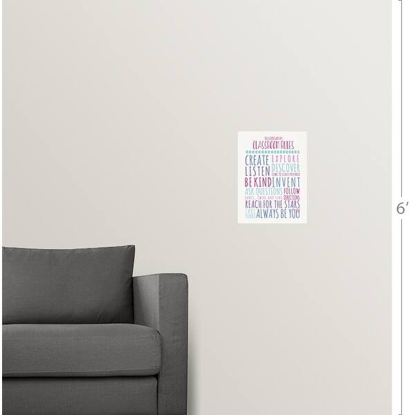 Shop Gentlewoman S Classroom Rules Poster Print Free Shipping