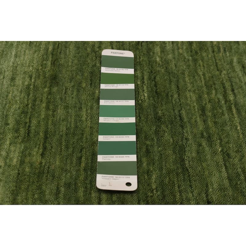 Kashkuli Gabbeh Green Rug 8'5" x 11'2" - 8'5 x 11'2
