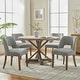 preview thumbnail 52 of 144, Wooden Dining Chairs Set of 2/4/6,Modern Fabric Upholstered Dining Room Chair Kitchen Chairs Set of 4 - Grey