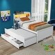 preview thumbnail 15 of 15, Twin Size Platform Bed with Storage LED Headboard, Trundle and Drawers, a Versatile and Stylish Bedroom Solution