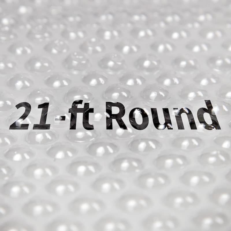 Blue Wave 12-mil Solar Blanket for Round Above-Ground Pools - Clear - 21-ft Round