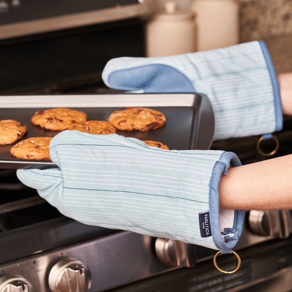 aqua oven mitts