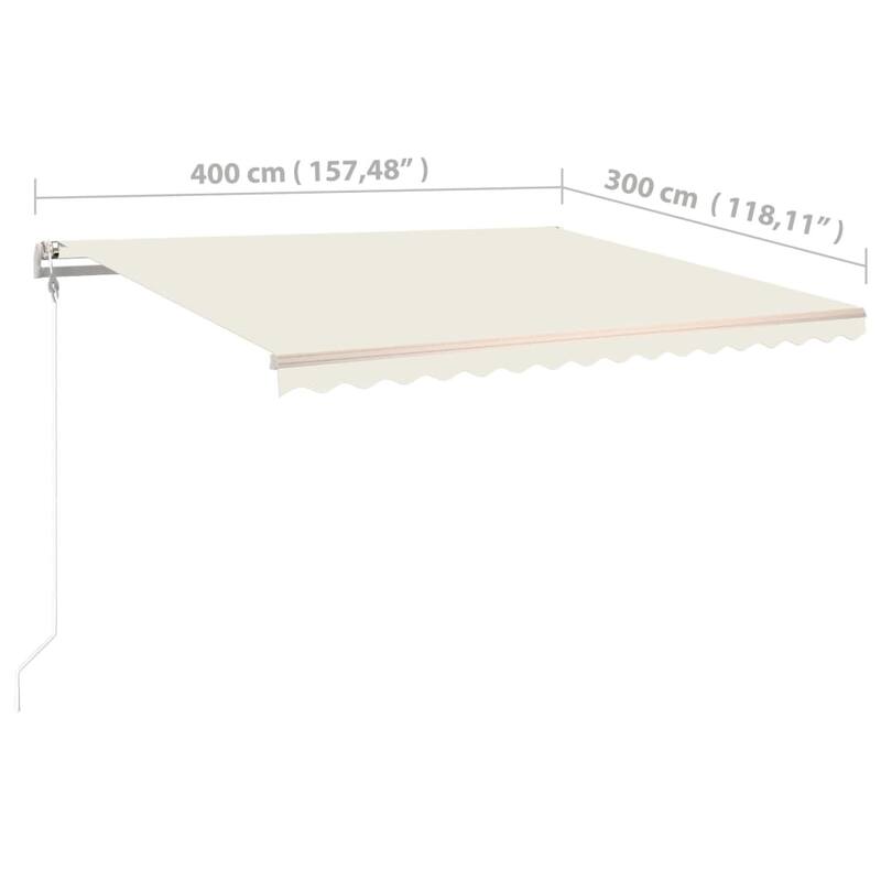 vidaXL Electric Awning Retractable Canopy Sunshade Shelter for Garden Porch