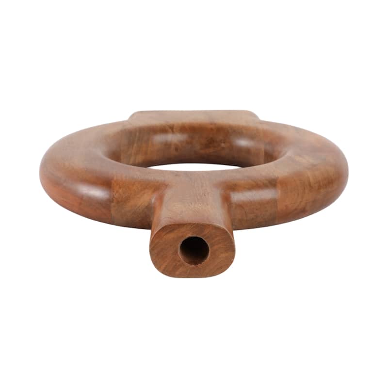 Wood Flower Vase Decorative Sculptural Tall Profile for Any Space
