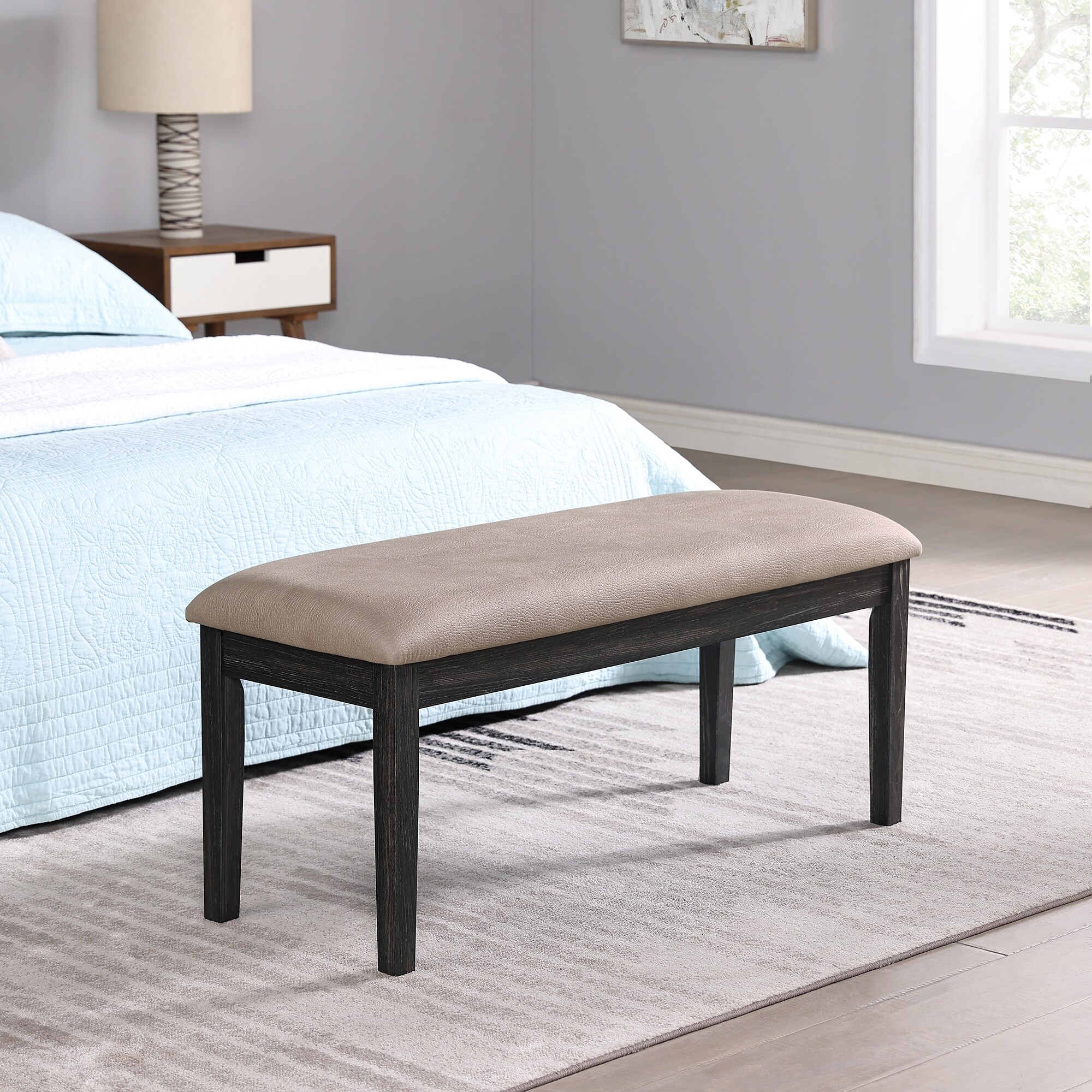 Bench End of Bed Dining Bench with Padded Seat Bed Bath Beyond