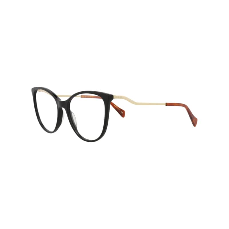 Gucci Cat Eye-Frame Acetate Optical Frames - Black Gold Transparent