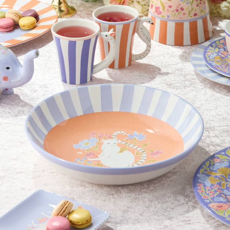 Certified International Menagerie 128 oz. Serving Bowl 13" x 3" - 13.00"L x 13.00"W x 3.00"H